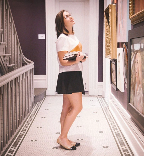 Ja-Vie Black & Gold Jelly Flats: Luxe Comfort & Shine for Everyday Glam.